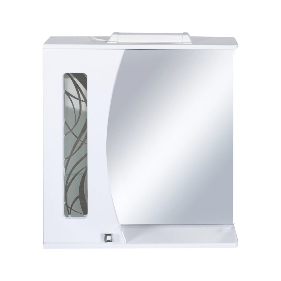 Шкаф зеркальный подвесной «Мальта» 65x70 см цвет белый от компании ИП Фомичев - фото 1