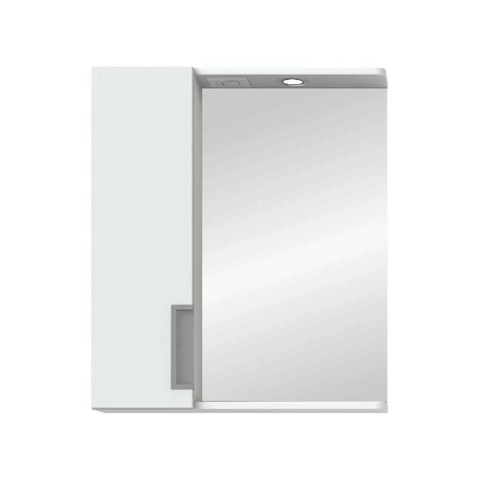 Шкаф зеркальный подвесной «Венто» 52x70 см цвет белый от компании ИП Фомичев - фото 1