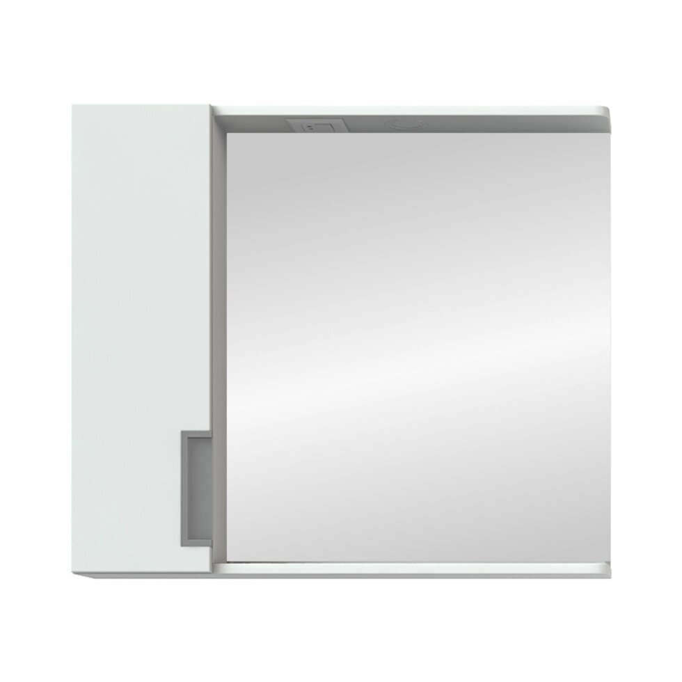 Шкаф зеркальный подвесной «Венто» 70x70 см цвет белый от компании ИП Фомичев - фото 1