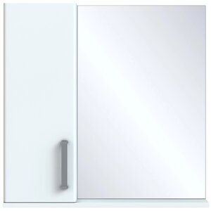 Шкаф зеркальный подвесной Vigo Eggo 75x68 см цвет белый
