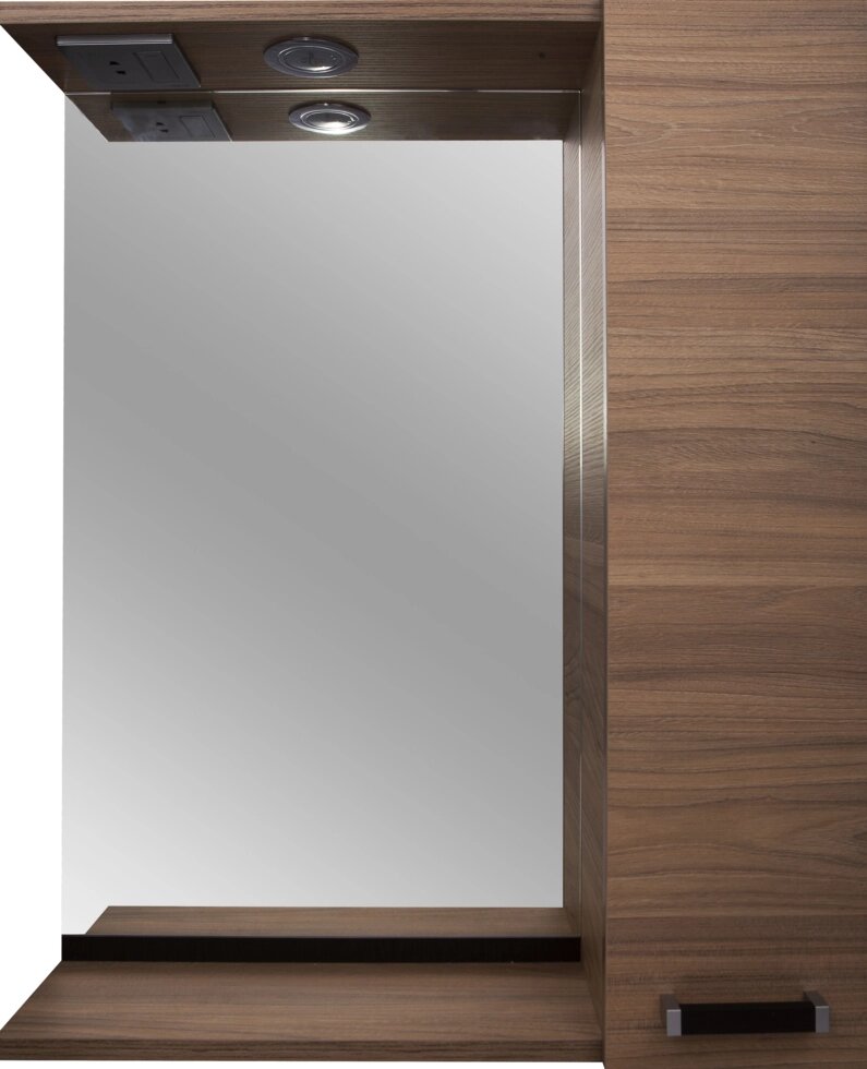 Шкаф зеркальный «Торонто» 60 см, цвет швейцарский вяз от компании ИП Фомичев - фото 1