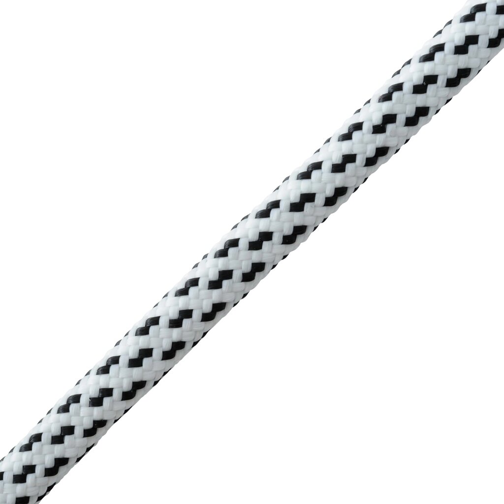 Шнур плетеный  6 мм 15 м полипропиленовый, цвет черно-белый STANDERS от компании ИП Фомичев - фото 1