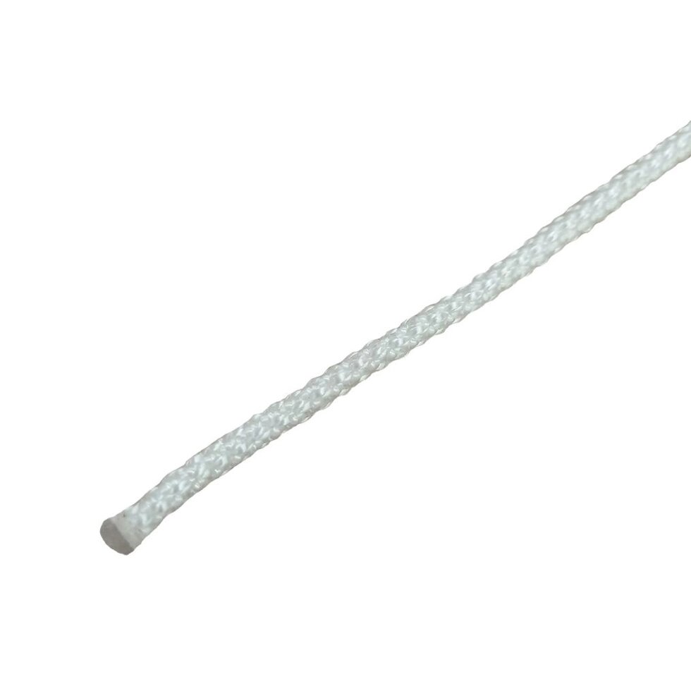 Шнур плетеный капроновый Сибшнур 4 мм 10 м, цвет белый от компании ИП Фомичев - фото 1