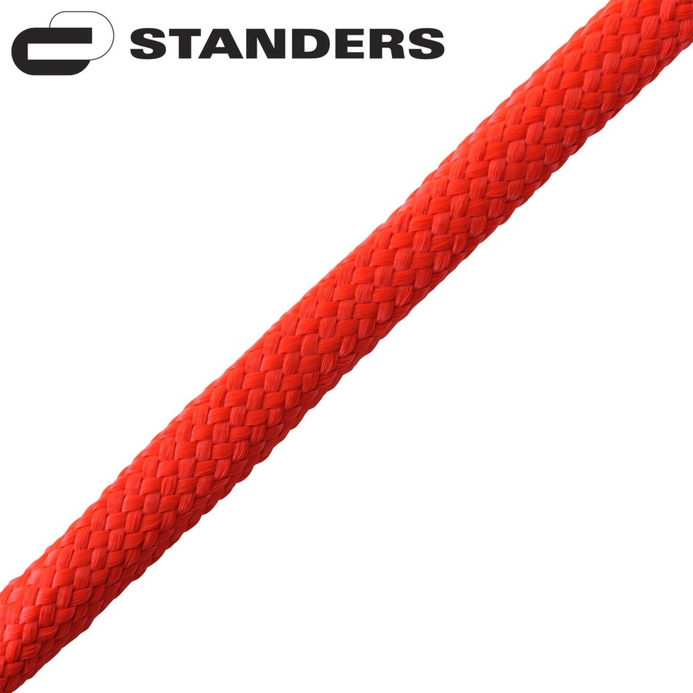 Шнур плетеный Standers 6 мм 10 м полипропиленовый, цвет красный от компании ИП Фомичев - фото 1
