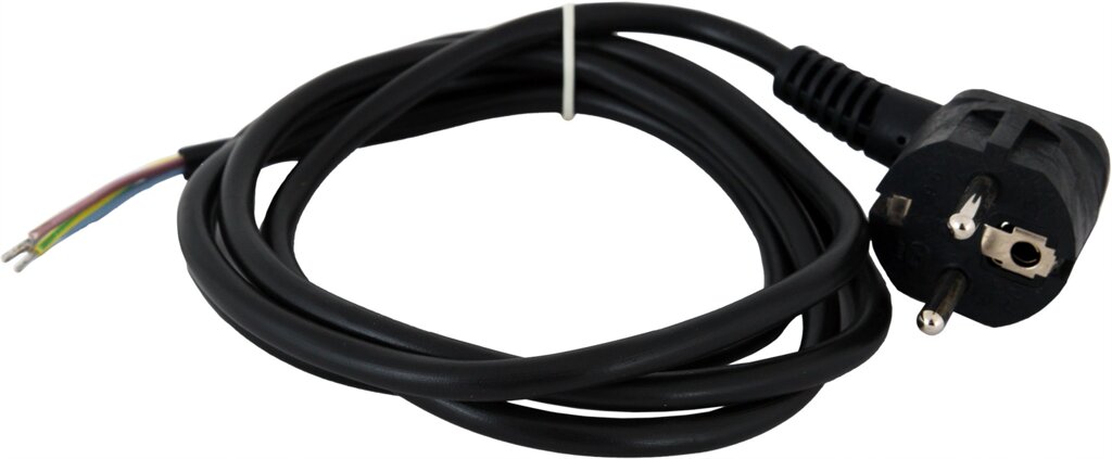 Шнур сетевой с заземлением, 3 м, цвет чёрный от компании ИП Фомичев - фото 1
