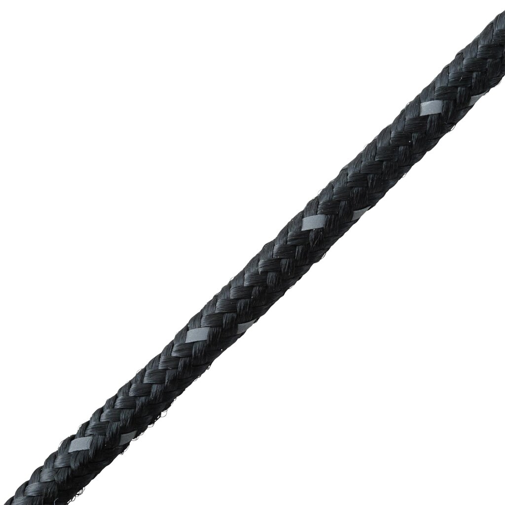 Шнур светоотражающий  4.8 мм 15 м полипропиленовый, цвет черный STANDERS от компании ИП Фомичев - фото 1