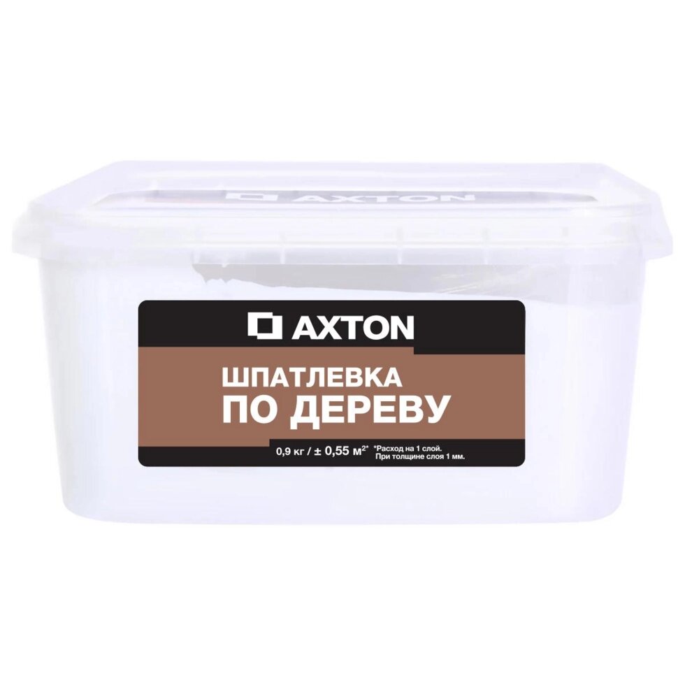 Шпатлёвка Axton для дерева 0,9 кг цвет белый от компании ИП Фомичев - фото 1