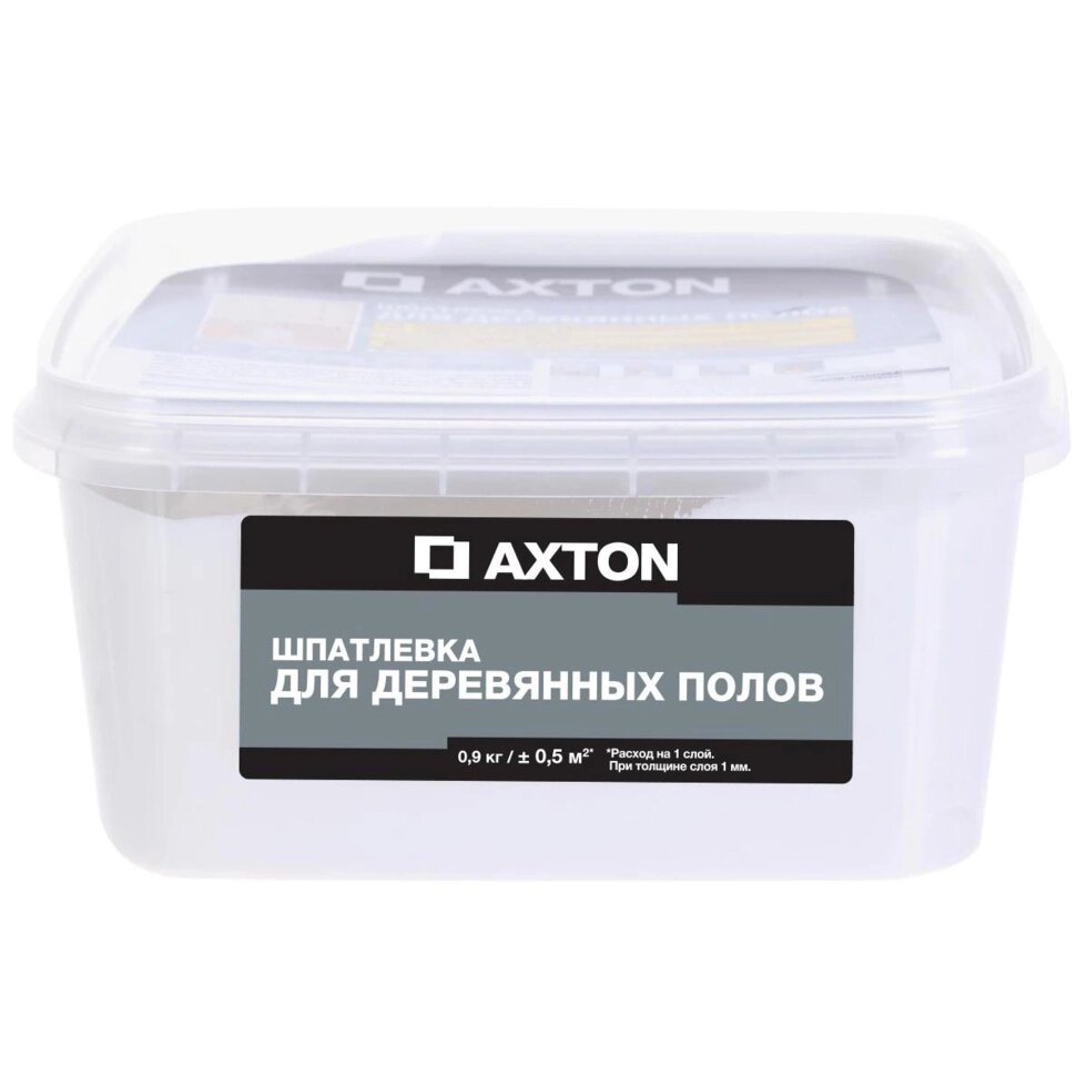 Шпатлёвка Axton для деревянных полов 0,9 кг цвет белый от компании ИП Фомичев - фото 1