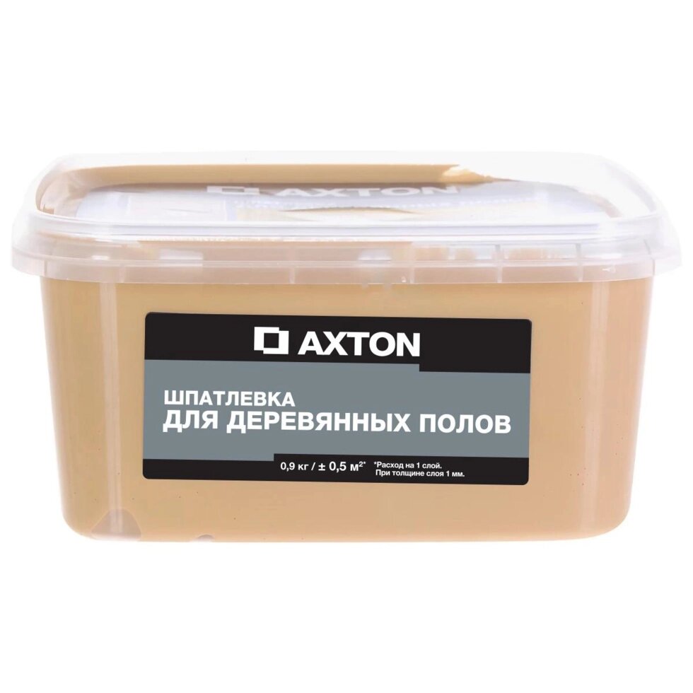 Шпатлёвка Axton для деревянных полов 0,9 кг дуб натуральный от компании ИП Фомичев - фото 1