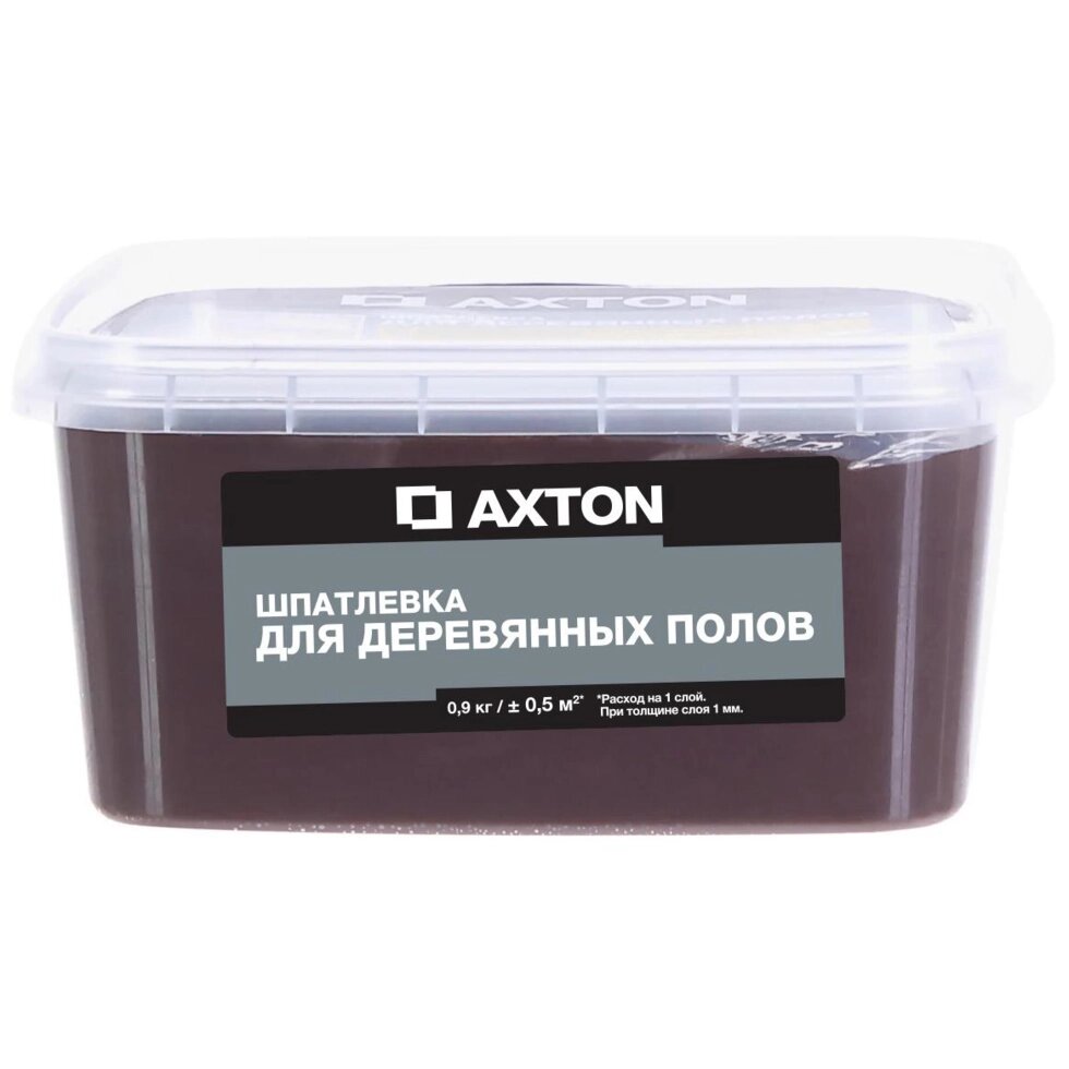 Шпатлёвка Axton для деревянных полов 0,9 кг эспрессо от компании ИП Фомичев - фото 1