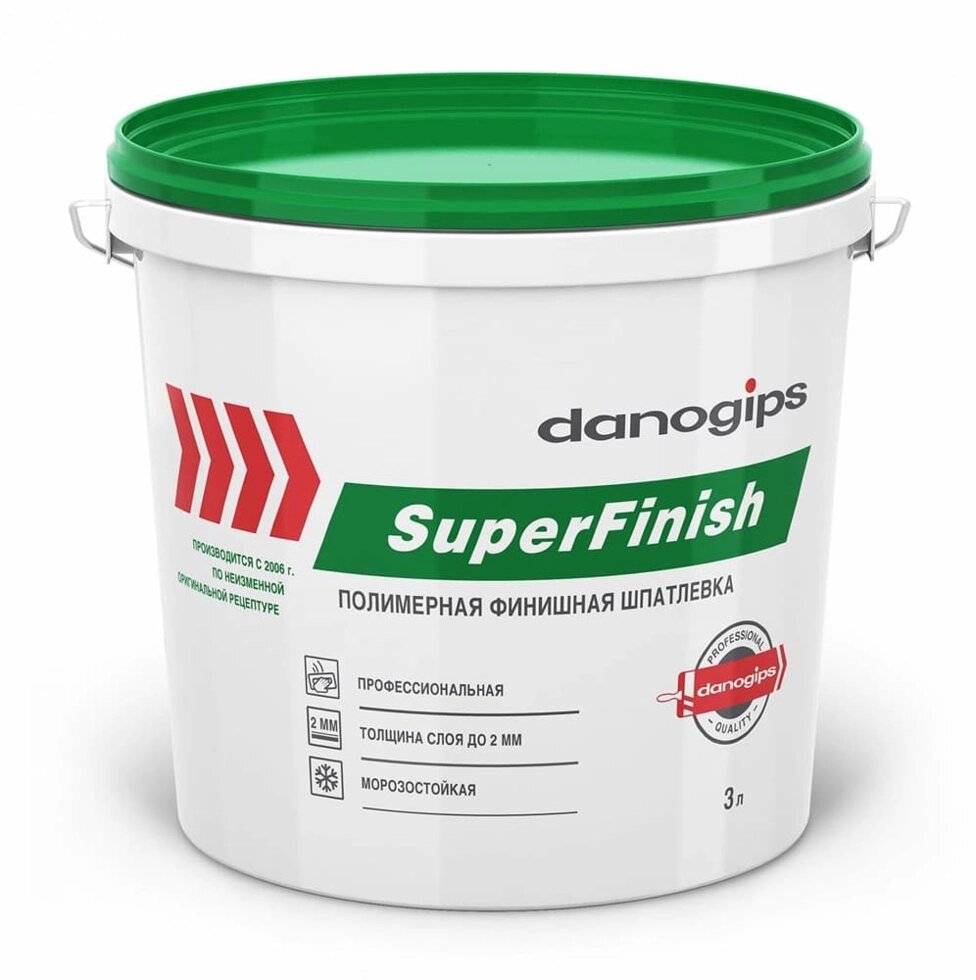 Шпатлевка DANOGIPS SuperFinish 28кг (17л) от компании ИП Фомичев - фото 1