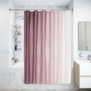Штора для ванны Primanova Sharm 180x200 см, полиэстер, цвет фиолетовый
