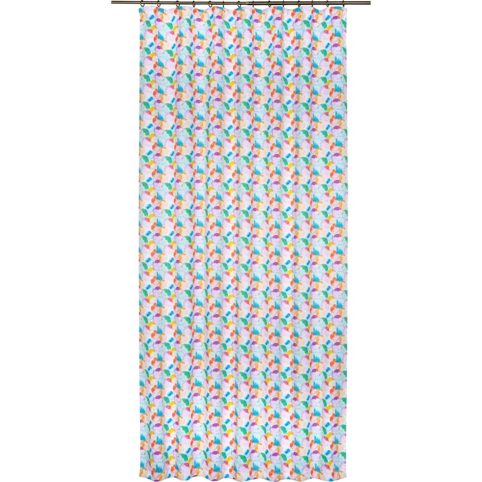 Штора на ленте «Акварель Круги», 160х260 см, геометрия от компании ИП Фомичев - фото 1