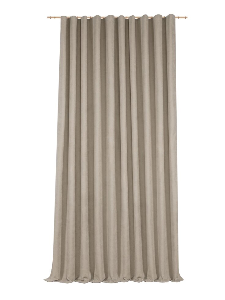Штора на ленте «Рим» 200x310 см цвет серый/бежевый от компании ИП Фомичев - фото 1
