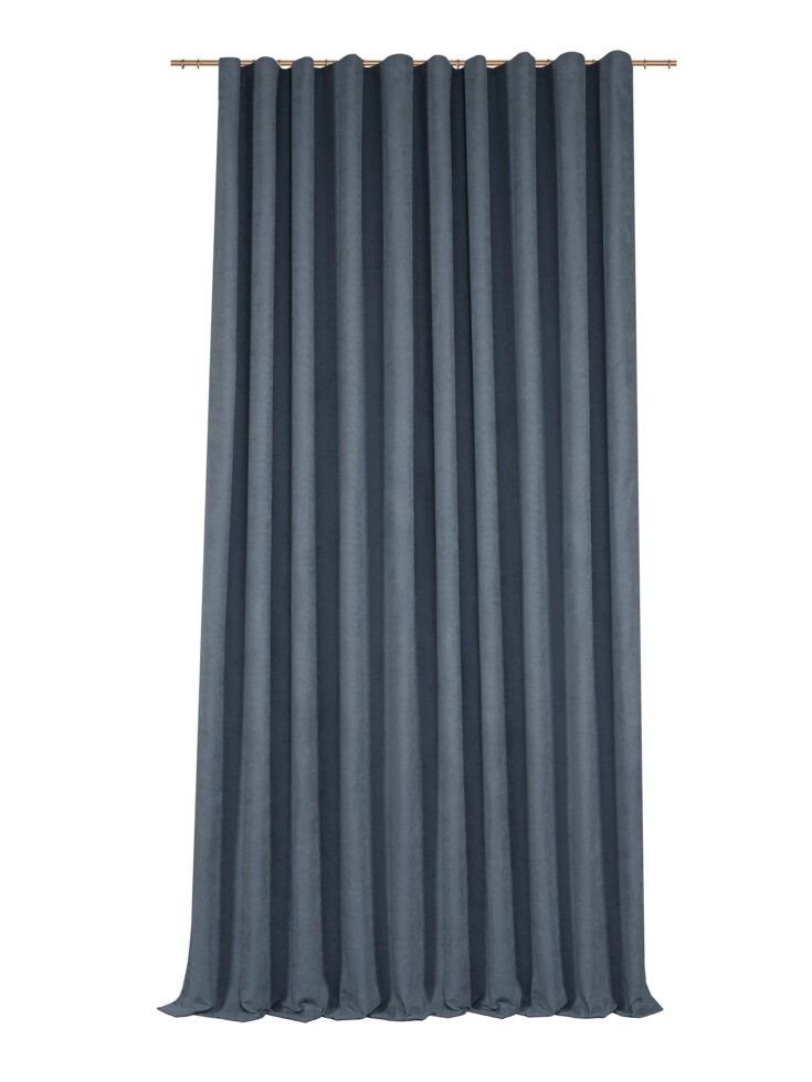Штора на ленте «Рим» 200x310 см цвет серый/синий от компании ИП Фомичев - фото 1