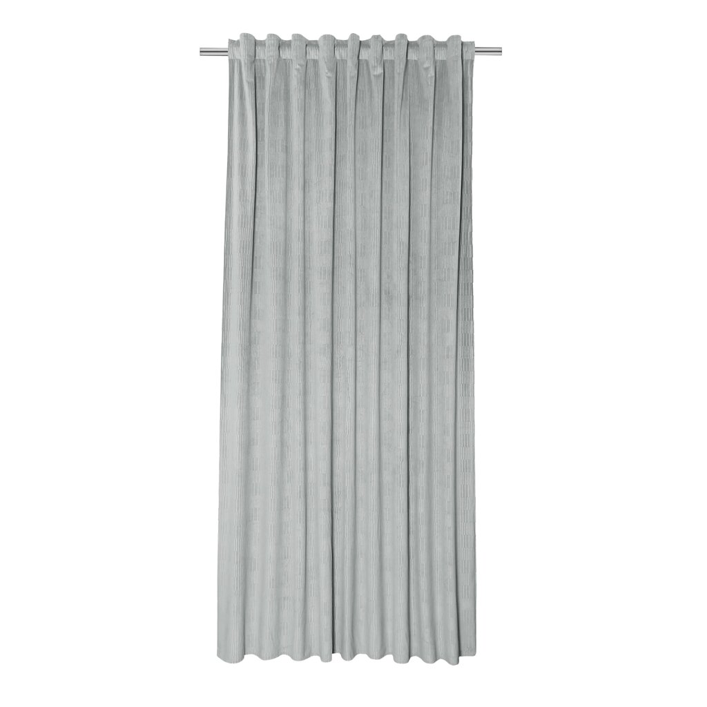 Штора на ленте со скрытыми петлями Inspire Gia 200x280 см цвет серый Granit4 от компании ИП Фомичев - фото 1