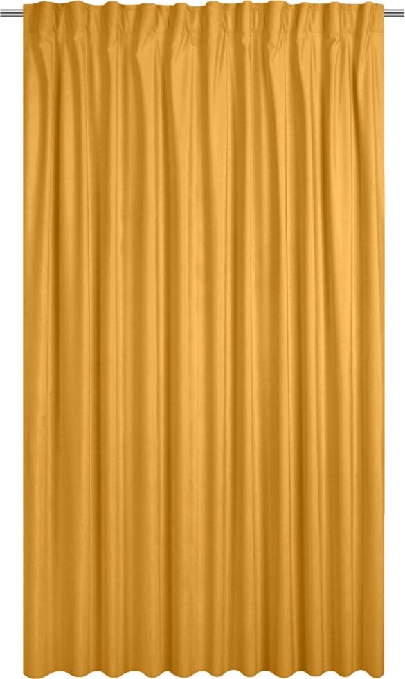 Штора на ленте со скрытыми петлями Tony 200x280 см цвет жёлтый от компании ИП Фомичев - фото 1