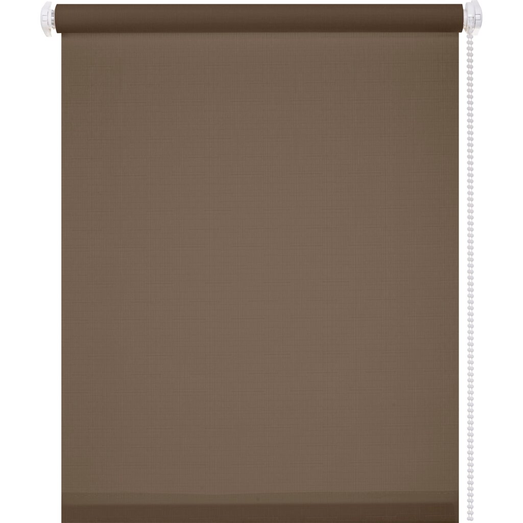 Штора рулонная Inspire Шантунг 60x160 см коричневая от компании ИП Фомичев - фото 1