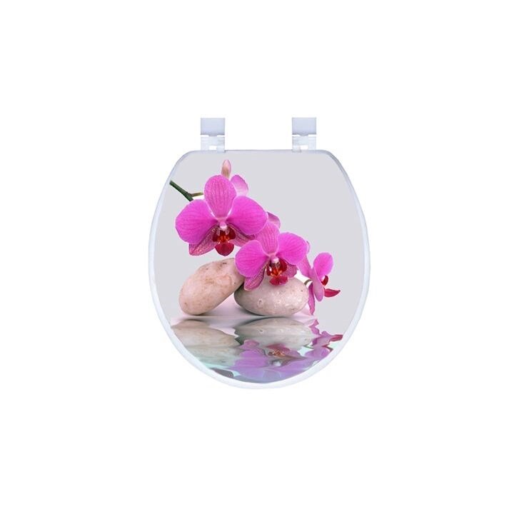 Сиденье АКВАЛИНИЯ для унитаза орхидея RY3052 от компании ИП Фомичев - фото 1