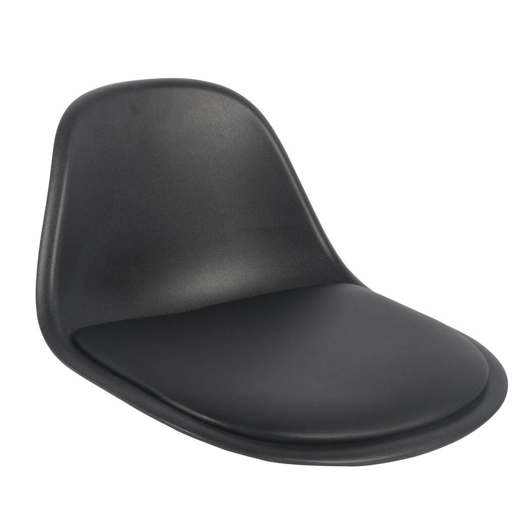 Сиденье для барного стула со спинкой Delinia Орлеан 43.5x26 см цвет чёрный от компании ИП Фомичев - фото 1
