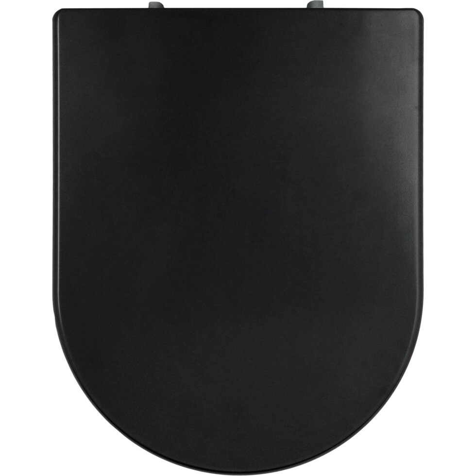 Сиденье для унитаза Uno So Black дюропласт, микролифт, цвет чёрный от компании ИП Фомичев - фото 1