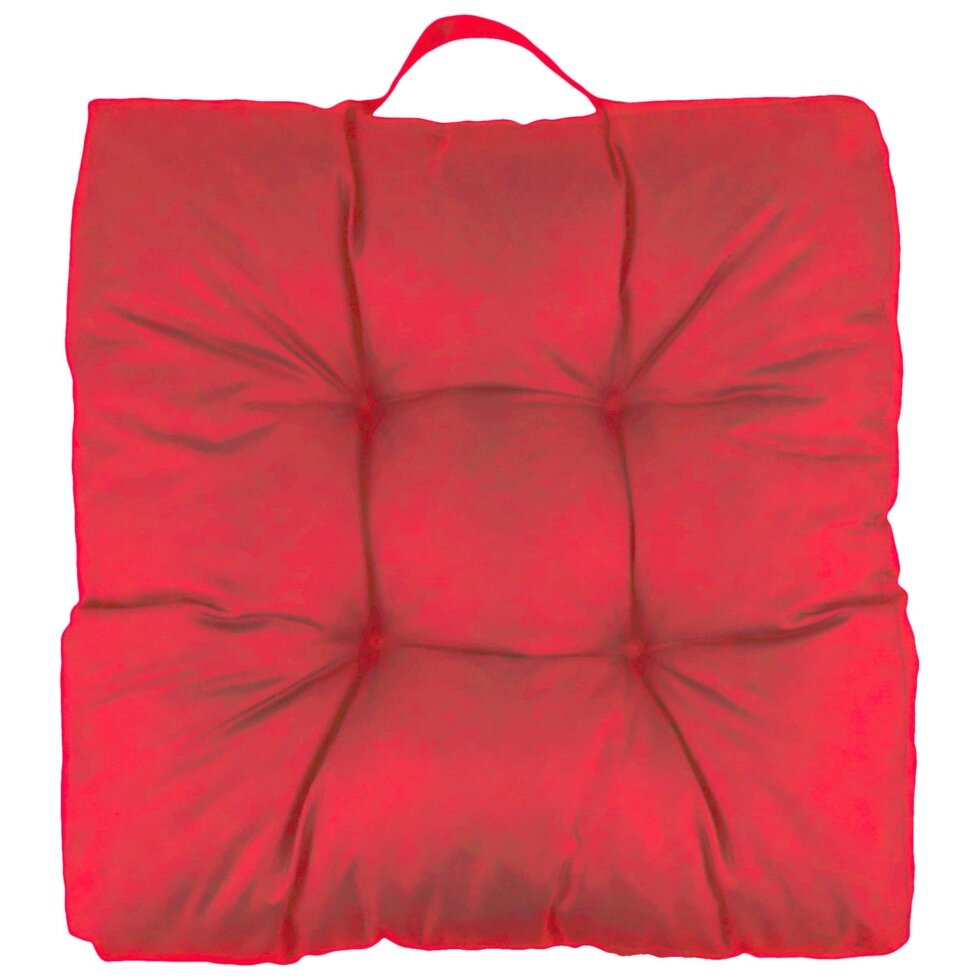 Сидушка для пикника Linen Way 50х50х10 см водоотталкивающая цвет красный от компании ИП Фомичев - фото 1