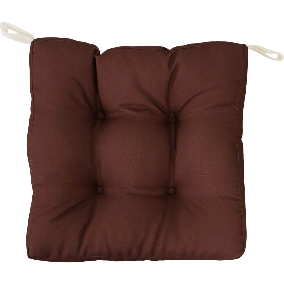 Сидушка для стула, 40х35 см, цвет коричневый от компании ИП Фомичев - фото 1