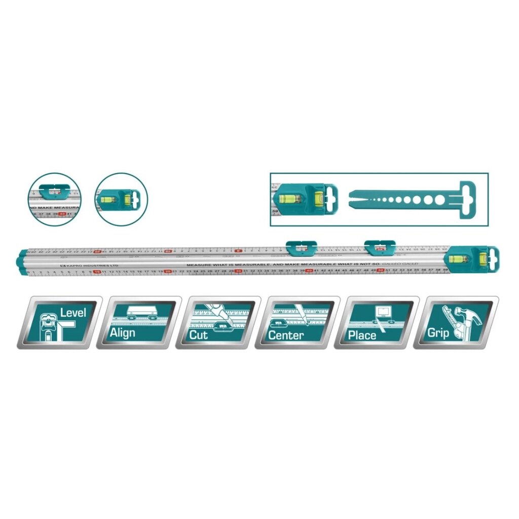 Система для измерения разметки, размер 60см, материал алюминий, TMT646003 - "ТОТАL" от компании ИП Фомичев - фото 1