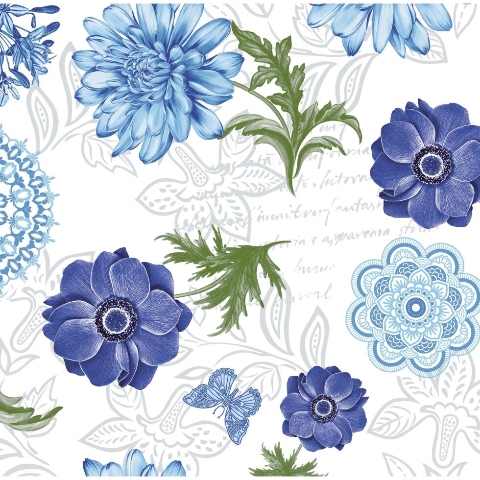 Скатерть Вдохновение, прямоугольная, 160x135 см, цвет синий от компании ИП Фомичев - фото 1