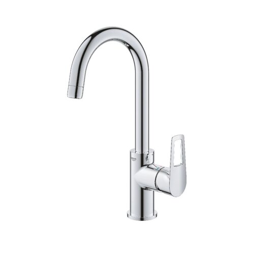 Смеситель д/р Grohe 23763001 BauLoop, L, EcoJoy, ограничитель температуры, рычажный донный клапан