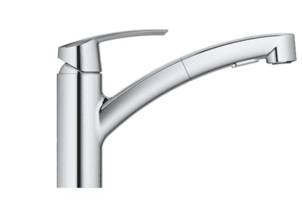 Смеситель GROHE для мойки Start однорычажный с вытяжным изливом хром 30307001 от компании ИП Фомичев - фото 1