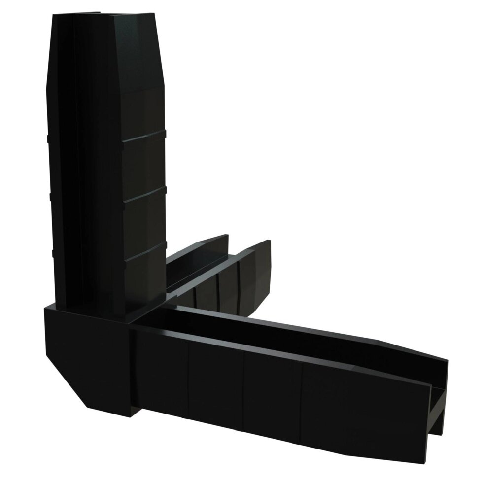 Соединитель пластиковый Bevel для трубы 15х15 мм, 3-палый, Т-образный, цвет черный от компании ИП Фомичев - фото 1