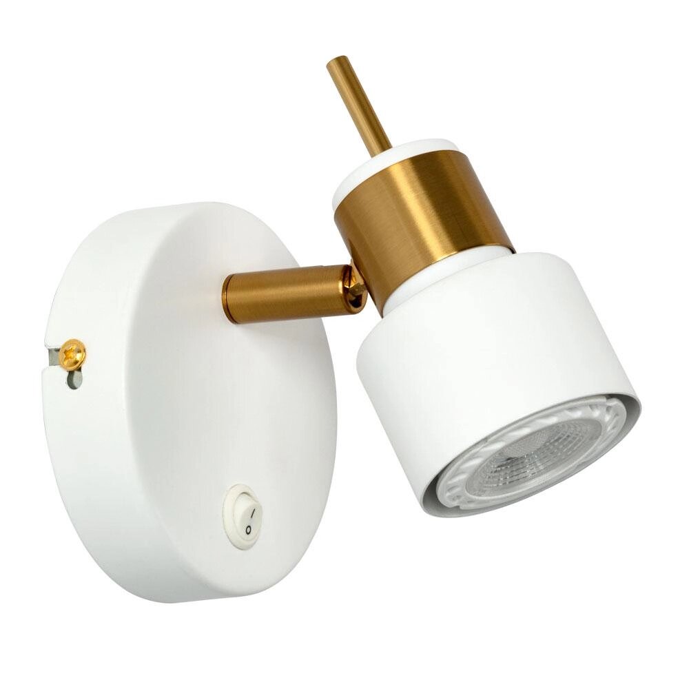 Спот поворотный Arte Lamp Almach, 1 лампа, 3 м2, цвет белый от компании ИП Фомичев - фото 1