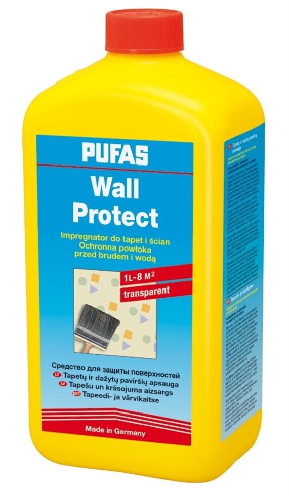 Средство PUFAS для защиты поверхностей Wall-Protect 6*1л 13-06007-98 от компании ИП Фомичев - фото 1