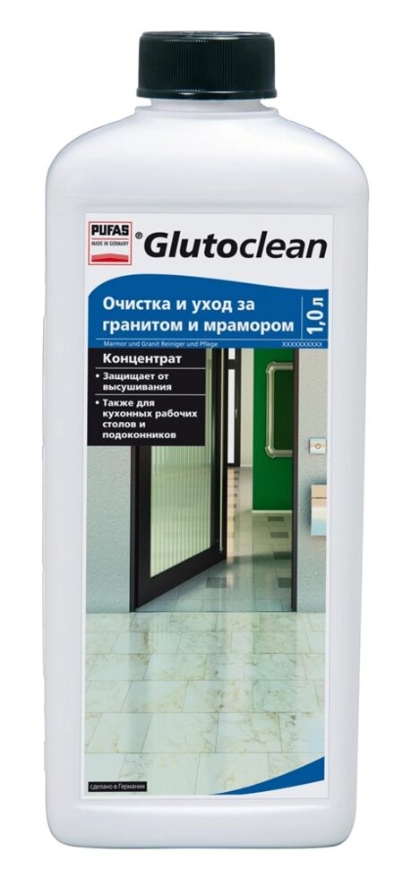 Средство PUFAS Glutoclean для очистки и ухода за гранитом и мрамором 4*1л от компании ИП Фомичев - фото 1