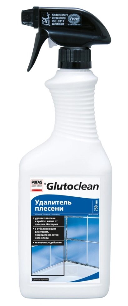 Средство PUFAS Glutoclean удалитель плесени с хлором 6*750мл от компании ИП Фомичев - фото 1