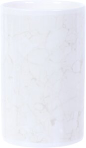 Стакан для зубных щёток «Marmo», керамика, цвет белый