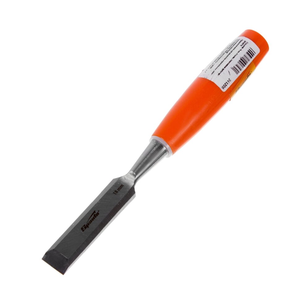 Стамеска плоская Sparta 18 мм с пластиковой ручкой от компании ИП Фомичев - фото 1