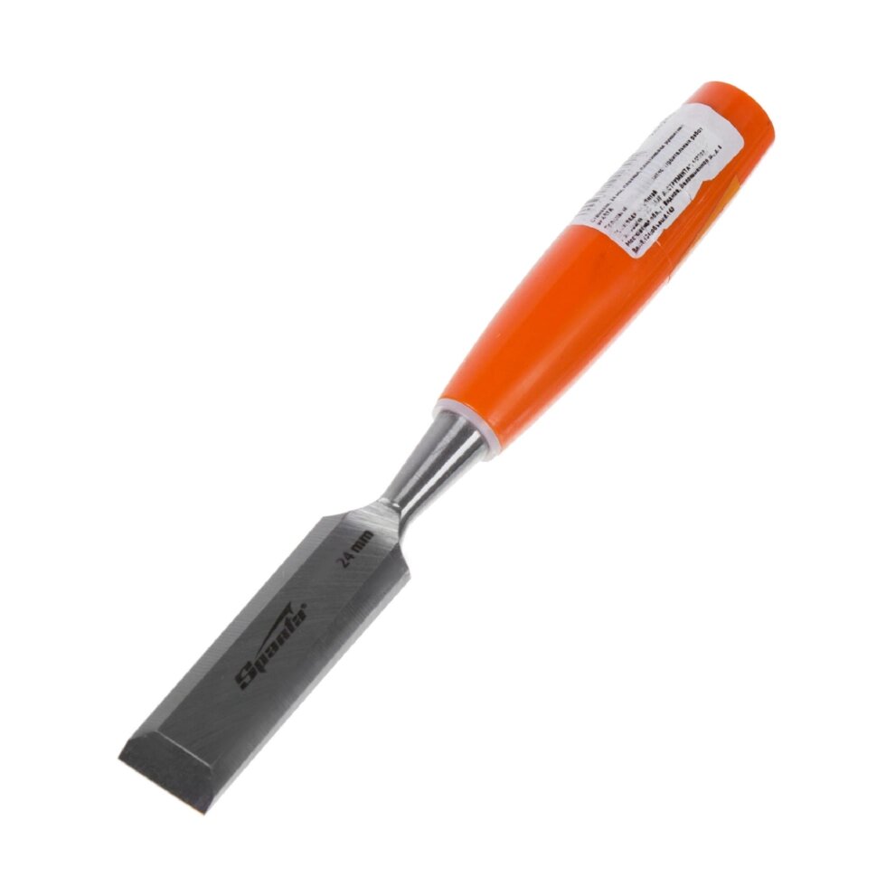 Стамеска плоская Sparta 24 мм с пластиковой ручкой от компании ИП Фомичев - фото 1