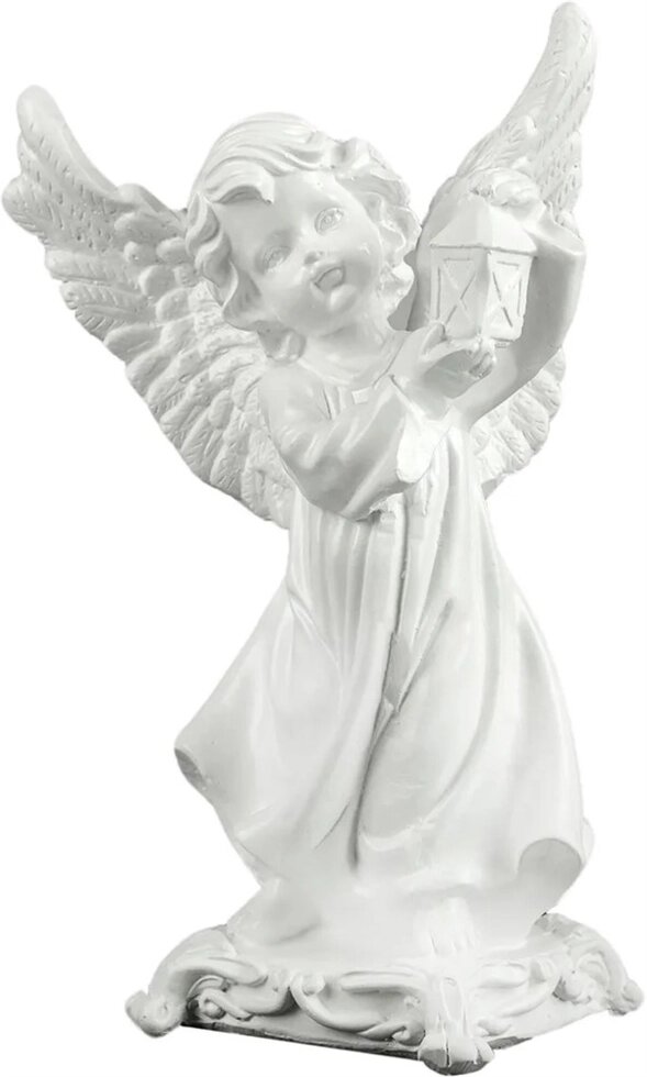 Статуэтка Ангел с фонарем! белая 1788768 от компании ИП Фомичев - фото 1