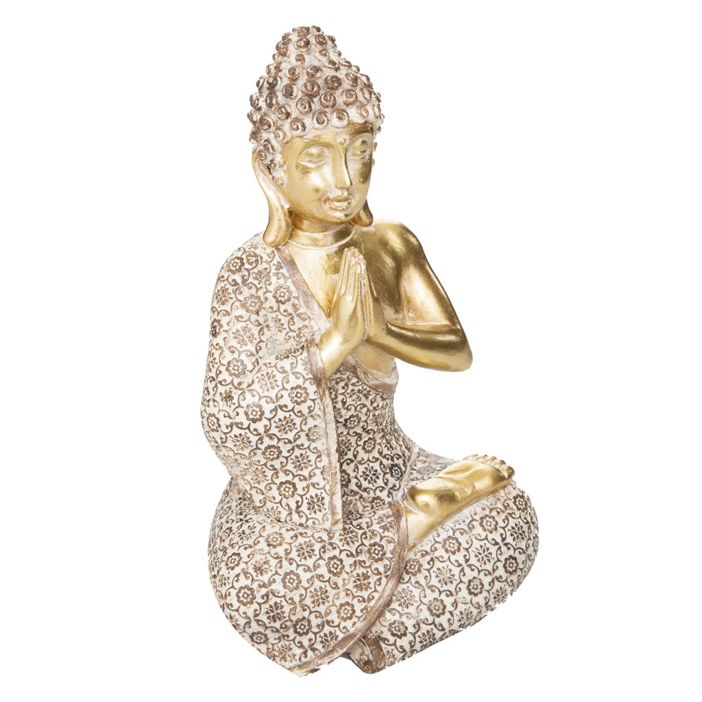 Статуэтка декоративная Будда керамика 12.5x10x19.5 см от компании ИП Фомичев - фото 1
