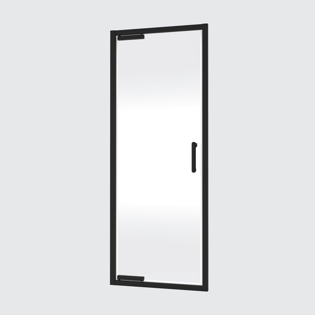 Стекло для распашной душевой двери Sensea Easy 100 см с шелкографией, цвет профиля на выбор от компании ИП Фомичев - фото 1