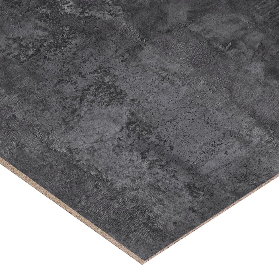 Стеновая панель Бетон темный, 240x0.6x60 см, ЛДСП, цвет темно-серый от компании ИП Фомичев - фото 1