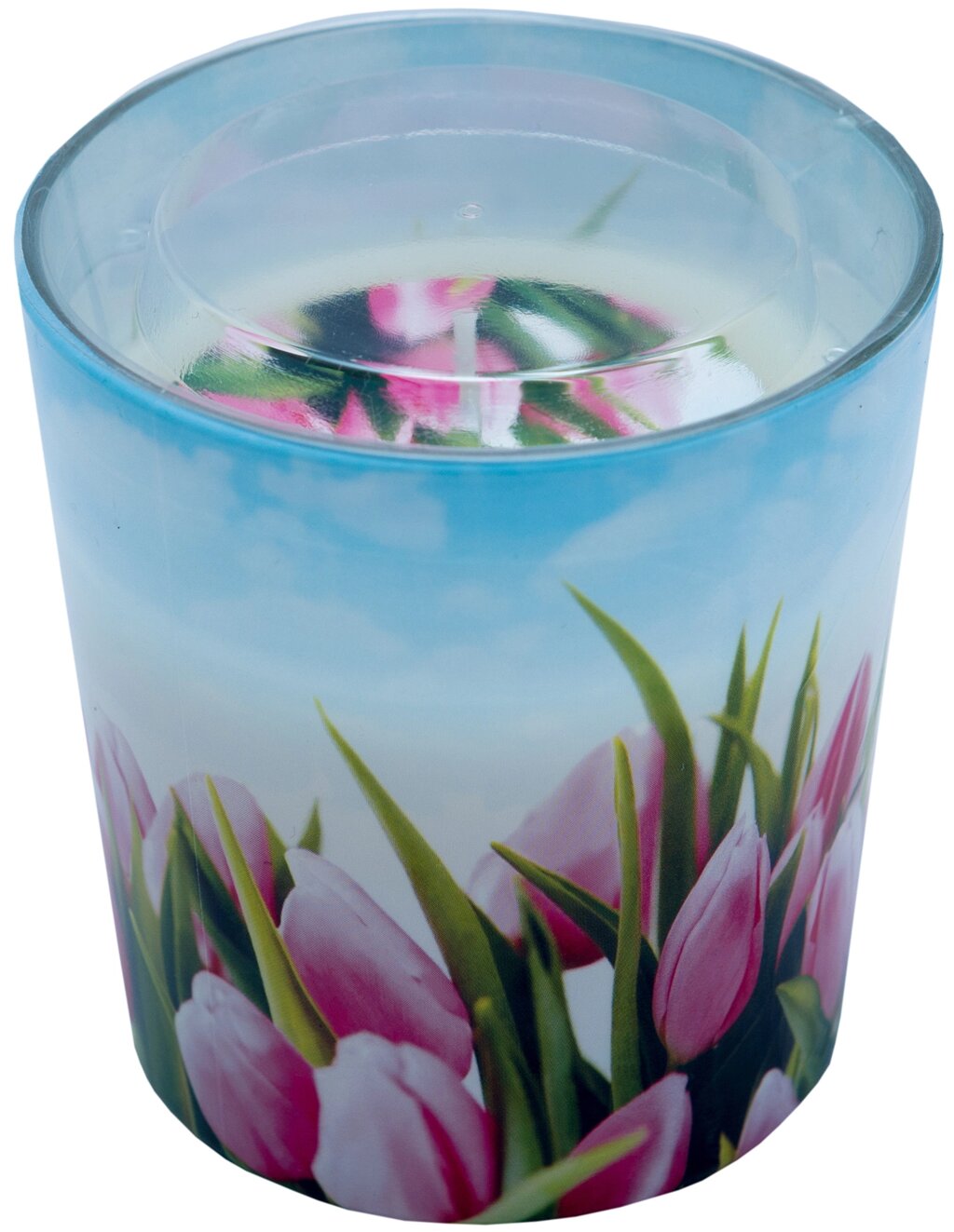 Свеча ароматическая в стакане с рисунком от компании ИП Фомичев - фото 1