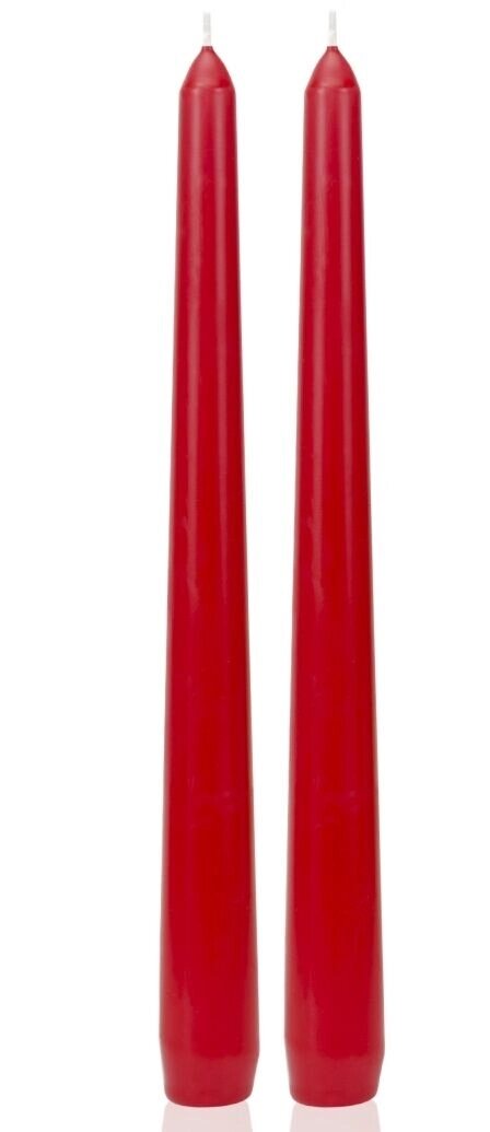 Свеча коническая BARTEK стержень 21*250 2шт/упак красный (Red) от компании ИП Фомичев - фото 1