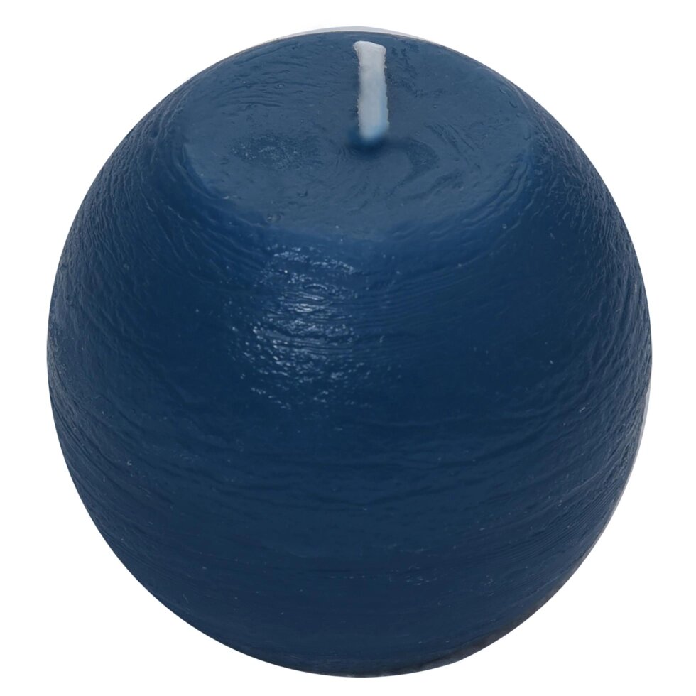 Свеча-шар «Рустик» 6 см цвет тёмно-синий от компании ИП Фомичев - фото 1