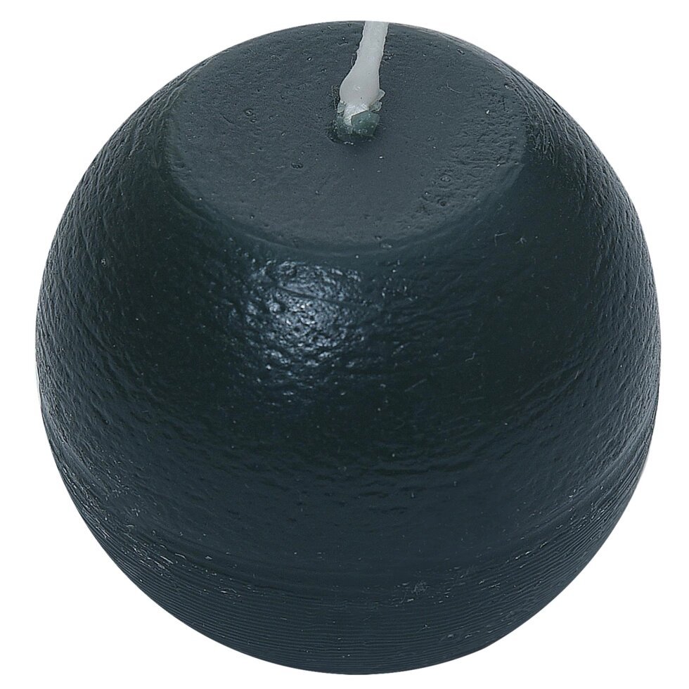 Свеча-шар «Рустик» 6 см цвет тёмно-зелёный от компании ИП Фомичев - фото 1