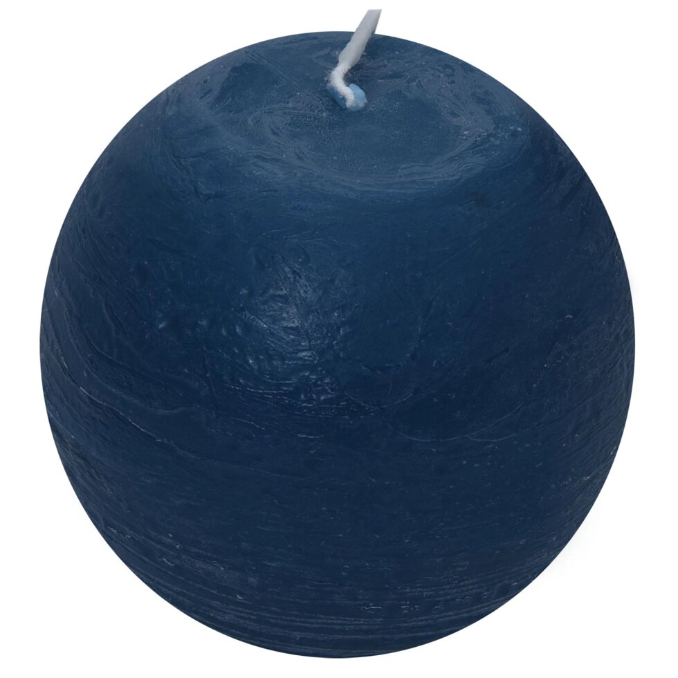 Свеча-шар «Рустик» 8 см цвет тёмно-синий от компании ИП Фомичев - фото 1