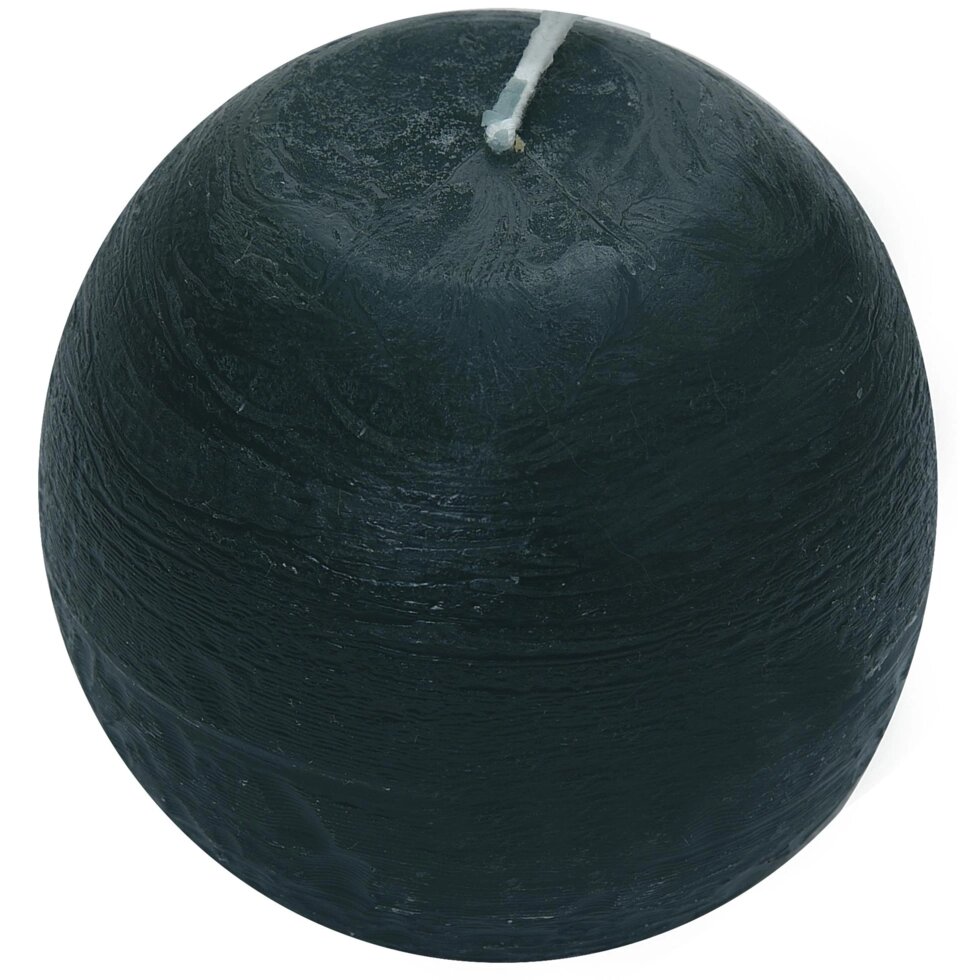 Свеча-шар «Рустик» 8 см цвет тёмно-зелёный от компании ИП Фомичев - фото 1