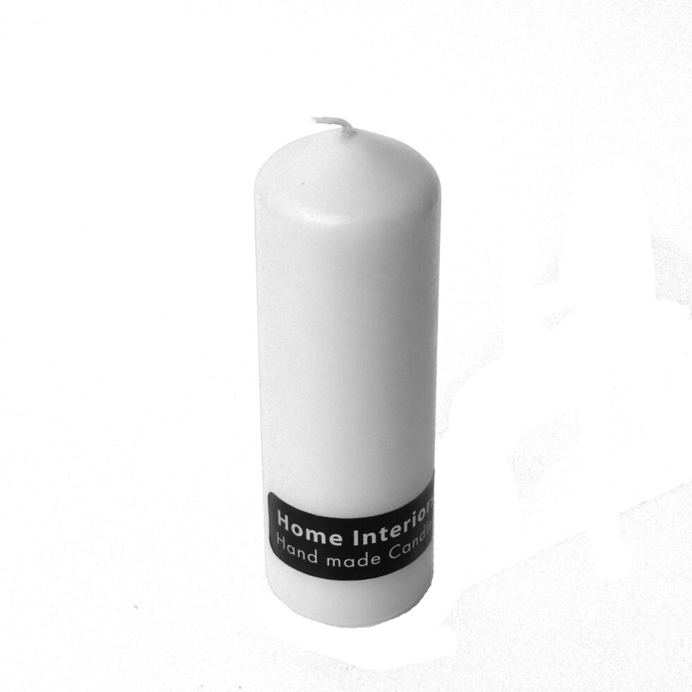 Свеча-столбик 60x170 мм, цвет белый от компании ИП Фомичев - фото 1
